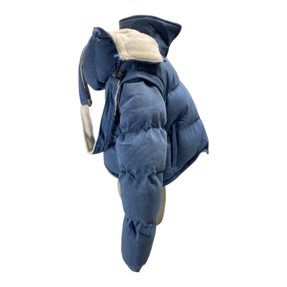 NineteenTwenty Ultimate Bomber Vintage Denim Sz Med Reversible Convertible New - Picture 14 of 16